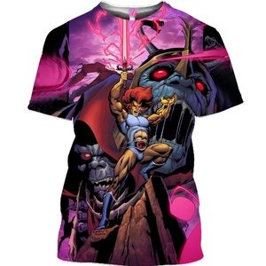 Thundercats Anime 3D Short Sleeve Retro Shirt M/L